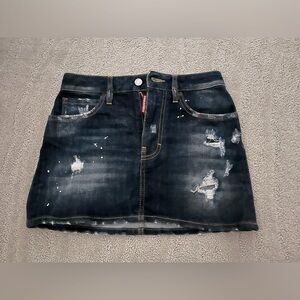 DESQUARED2 denim mini skirt 38